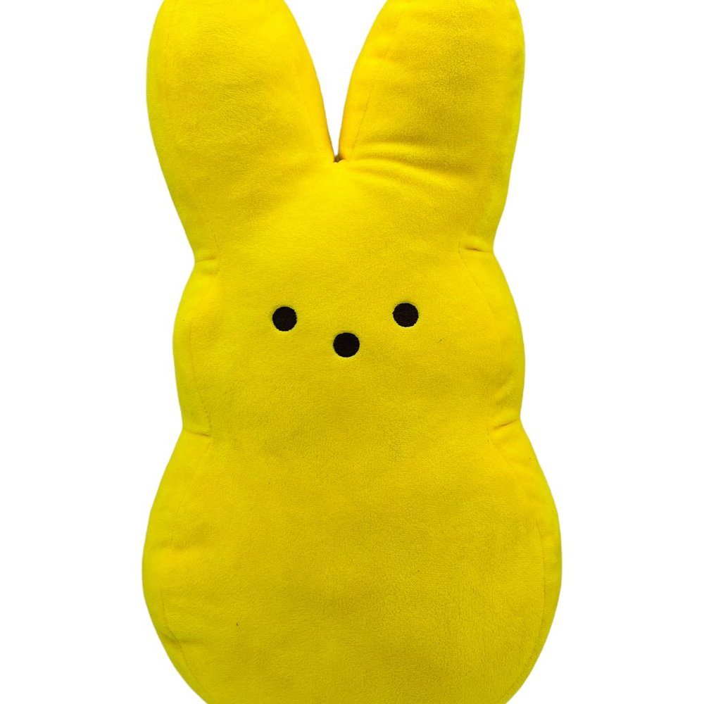 Big Peeps Bunny Rabbit Yellow  Soft Easter Plush Stuffed Animal Medium 18"